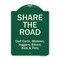 Signmission Designer Series Sign-Share The Road, Green Heavy-Gauge Aluminum, 24" x 18", G-1824-9892 A-DES-G-1824-9892 - alternate 1
